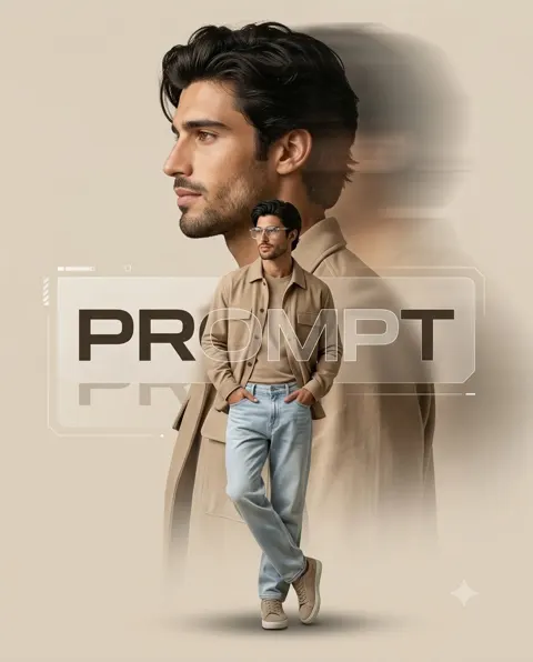 Premium cinematic poster portrait design