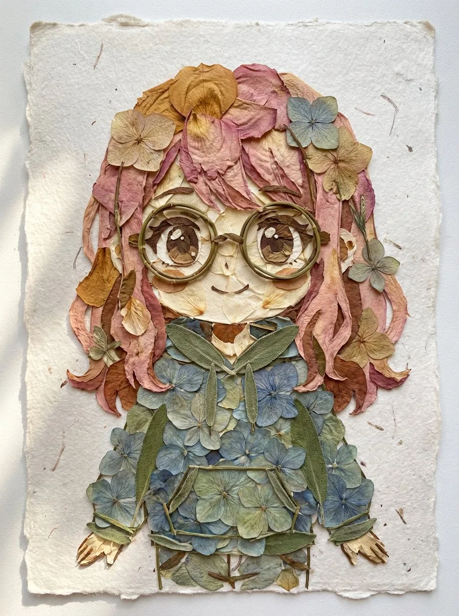 Hyper realistic pressed flower art — After