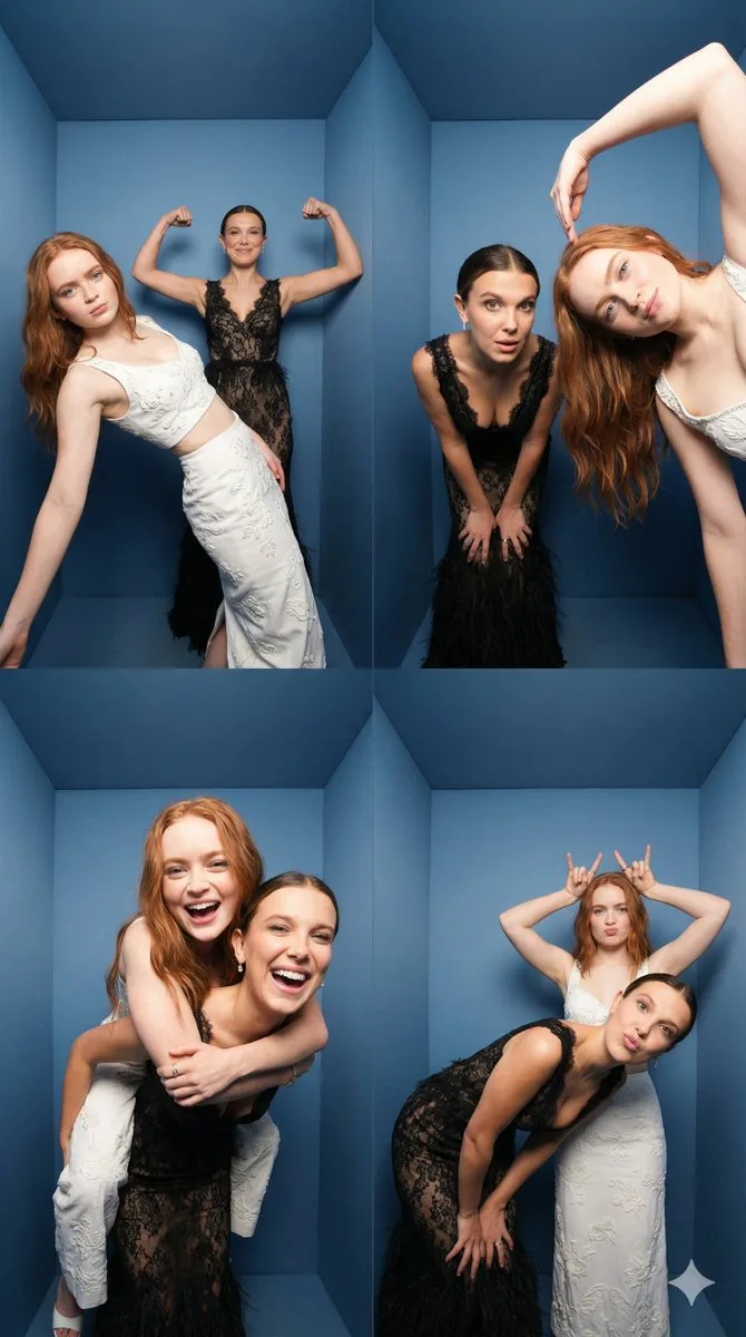Blue photobooth fisheye collage — Sonra