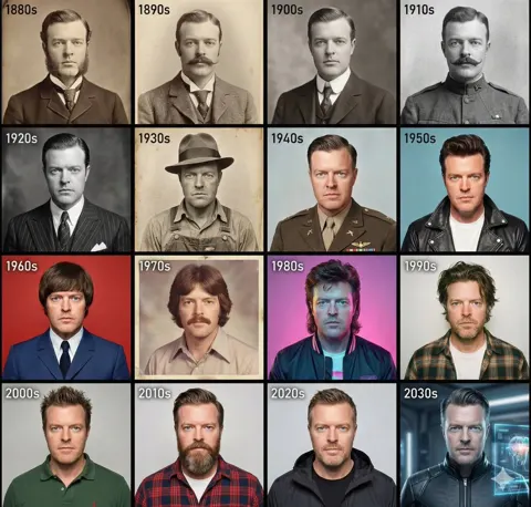 Century time travel fashion portrait
