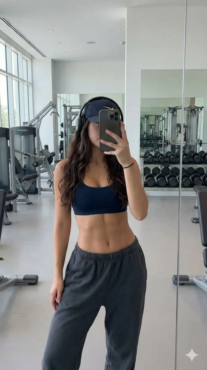Minimalist gym girl — After