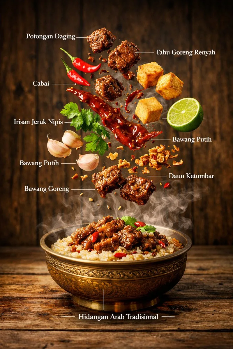 Kashmiri mutton feast infographic — Sonra