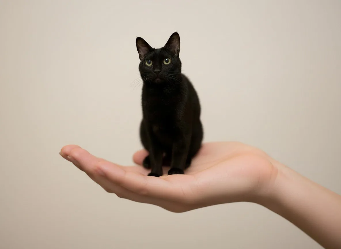 Topdown palm miniature pet — After