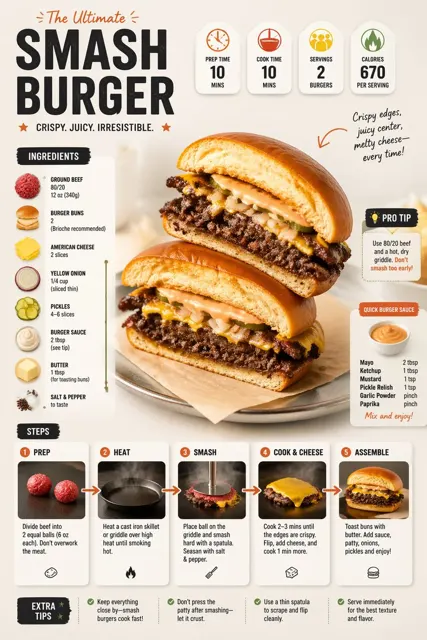 Modern minimalist food infographic