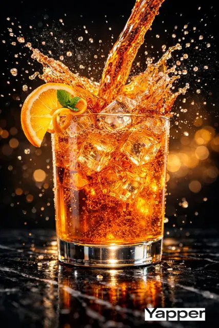 Luxury cola splash photography