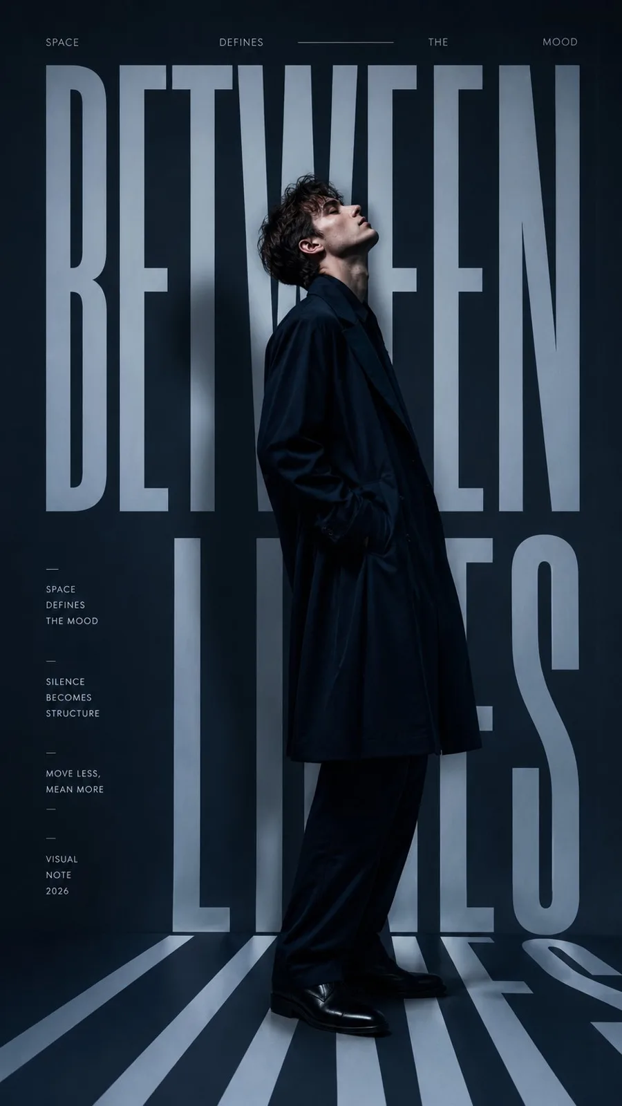 High end spatial portrait editorial poster — After