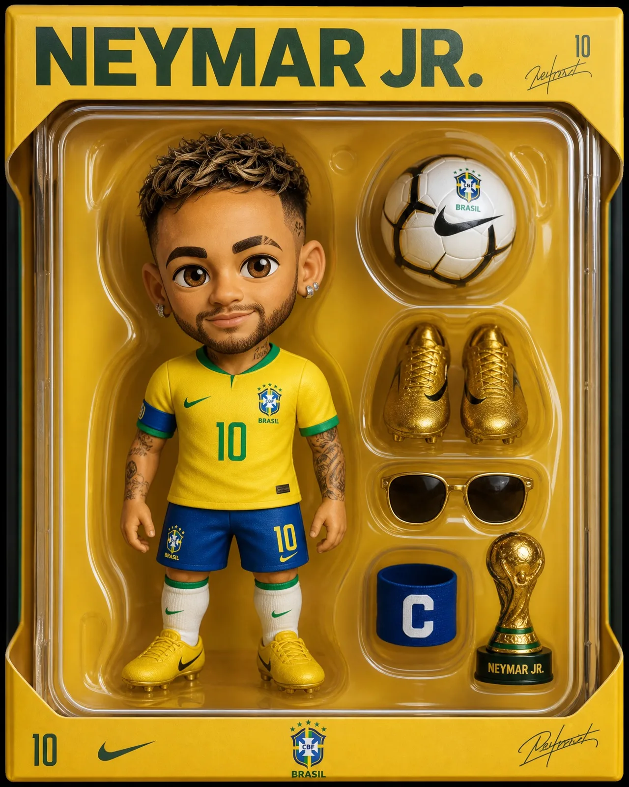 Stylized collectible toy package design — Sonra