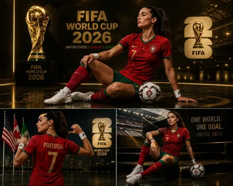 2026 fifa world cup portugal female fan poster collage