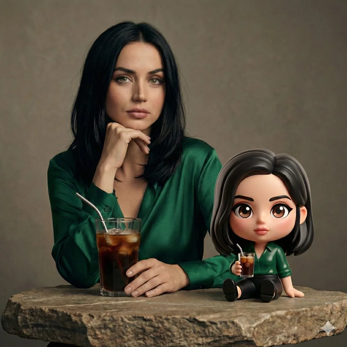 Ana de armas chibi cafe time — Sonra