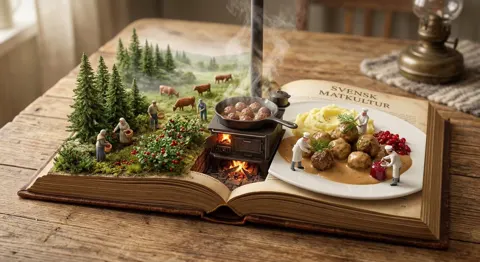 Swedish meatball pop up book