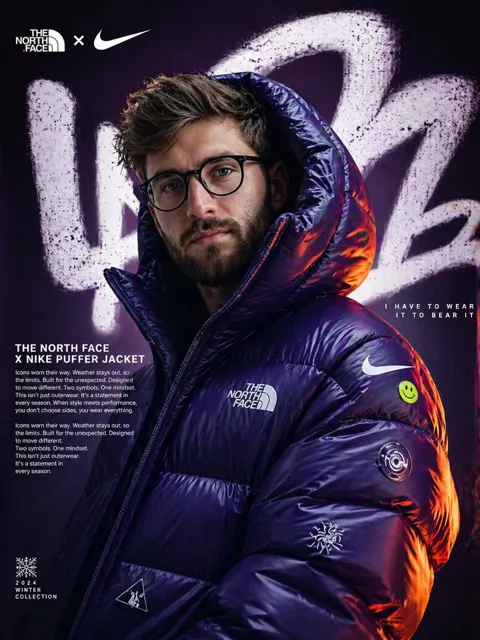 Trendy puffer poster
