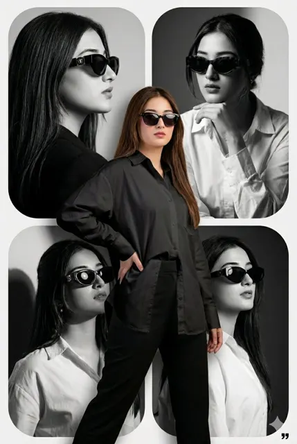 Premium modern editorial collage poster design