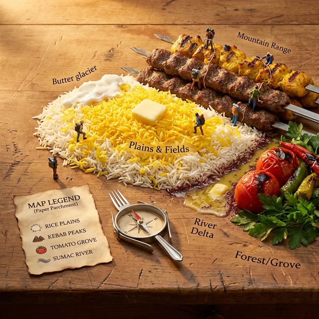 Chelo kebab topography miniature adventure — After