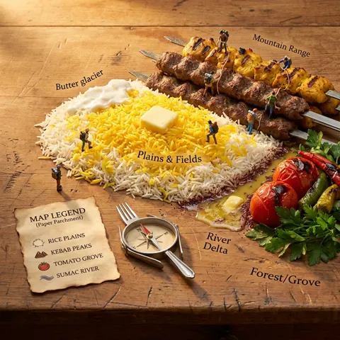 Chelo kebab topography miniature adventure