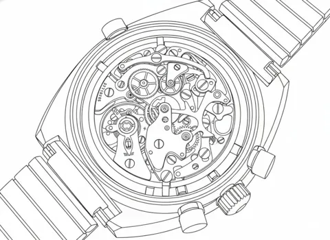 Exquisite monochrome line art