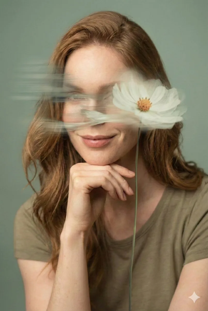 Dreamy flower art portrait — Sonra