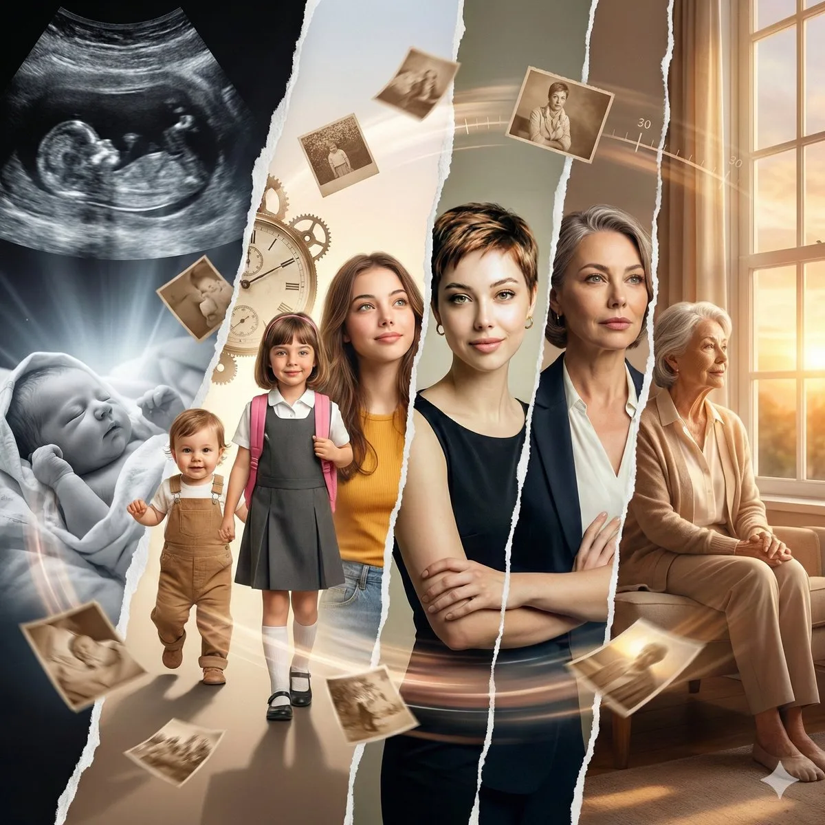 Woman life cinematic collage — Sonra