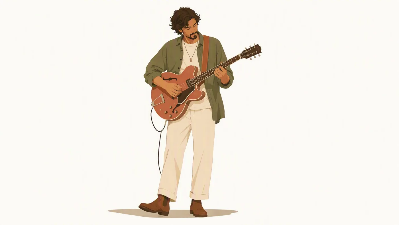 Full body minimalist illustration person — After