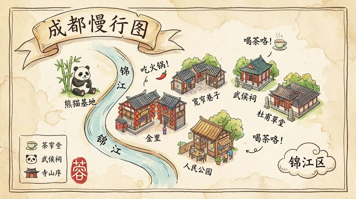 成都旅游地图 — After