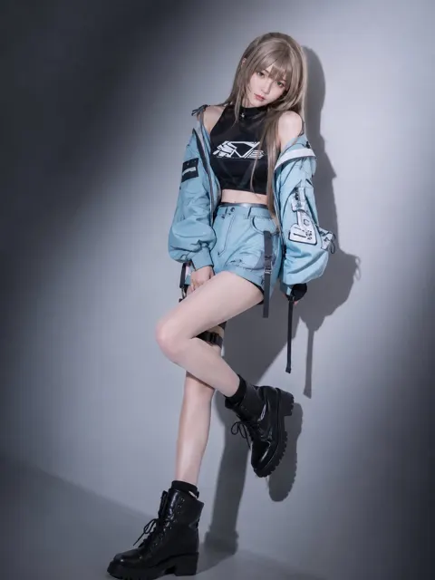 High end fashion editorial realistic clothing swap