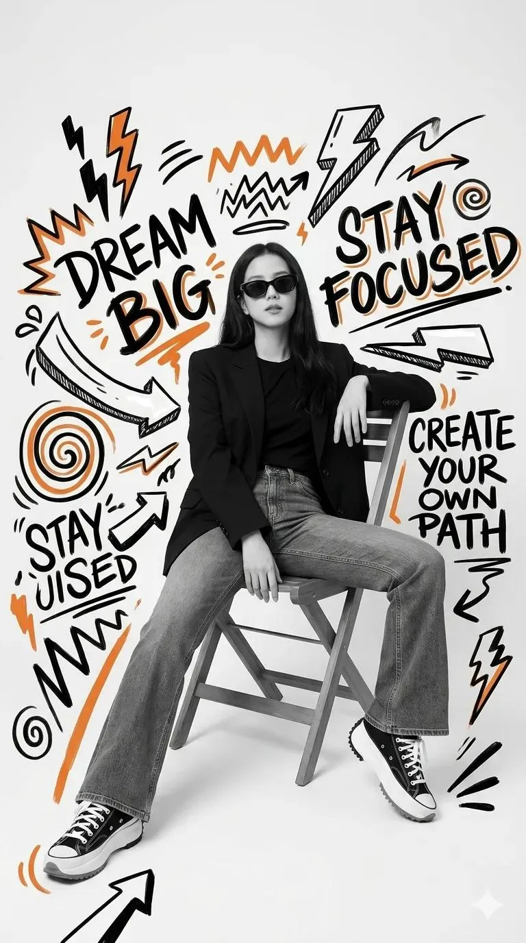 High fashion editorial streetwear graffiti poster — After