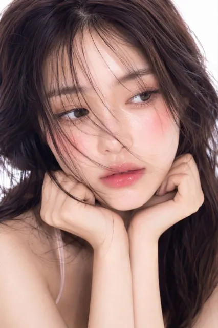 Ultra realistic korean woman beauty portrait skincare aesthetic