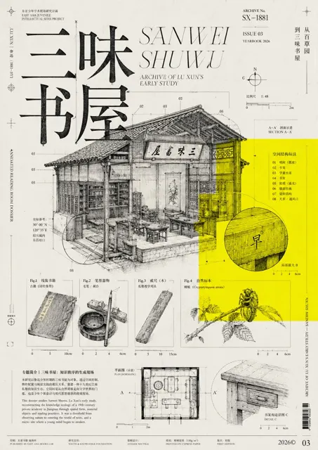 Experimental scientific archive publication poster design