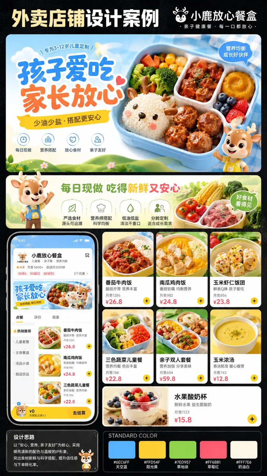Takeaway shop visual system design mockup — Sonra