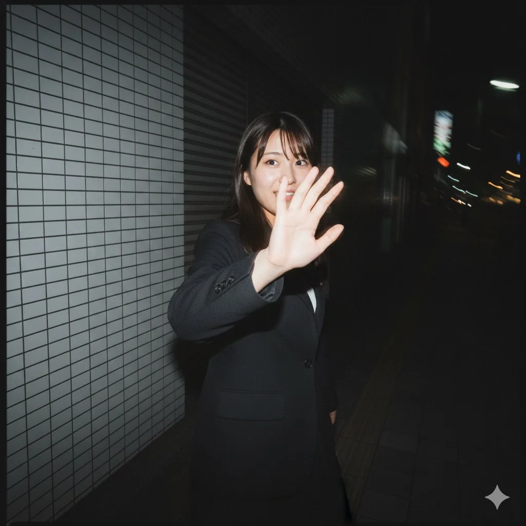 Tokyo night flash blurry moment — Sonra