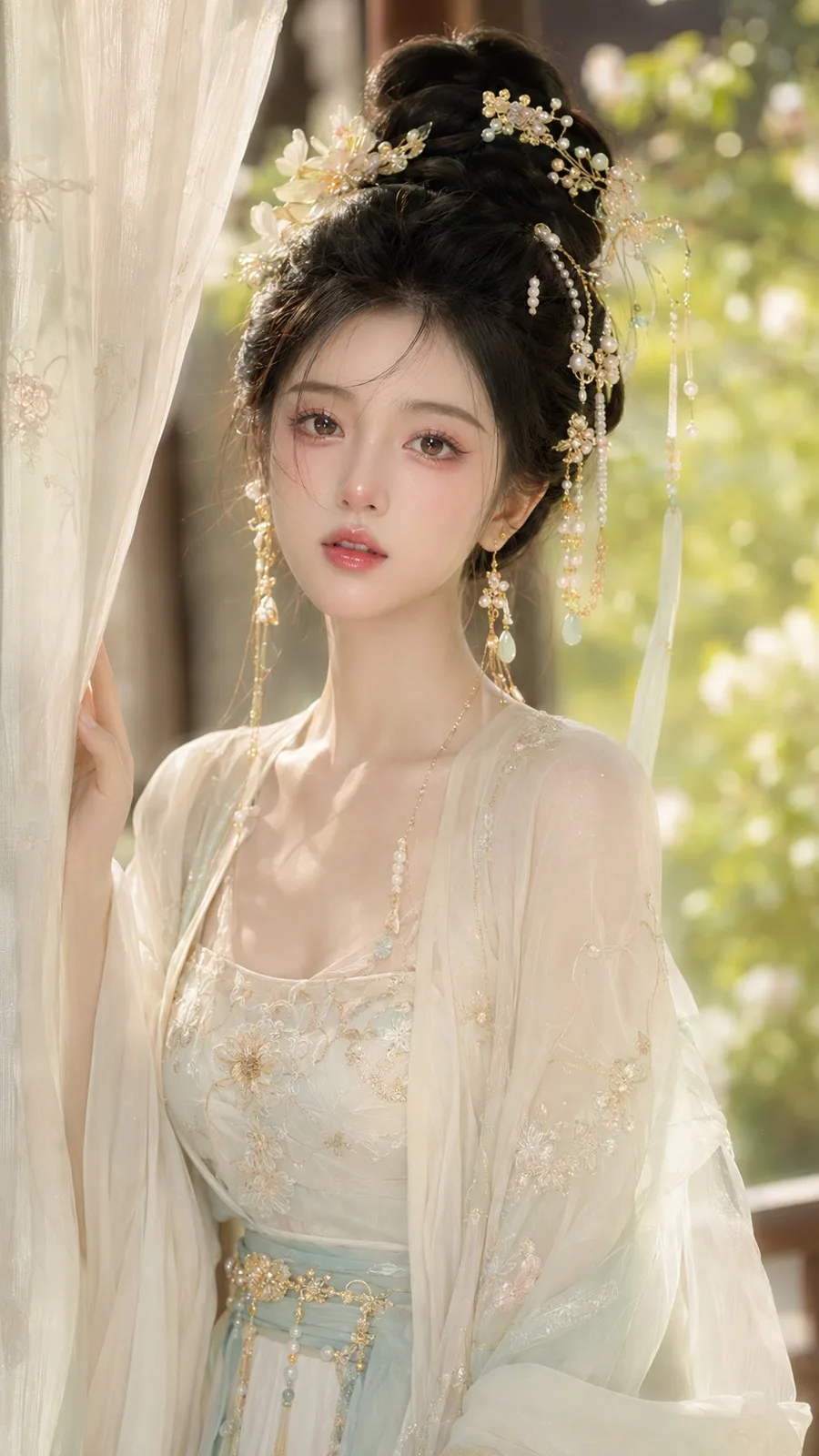 Ancient style noble lady water light makeup portrait — Sonra