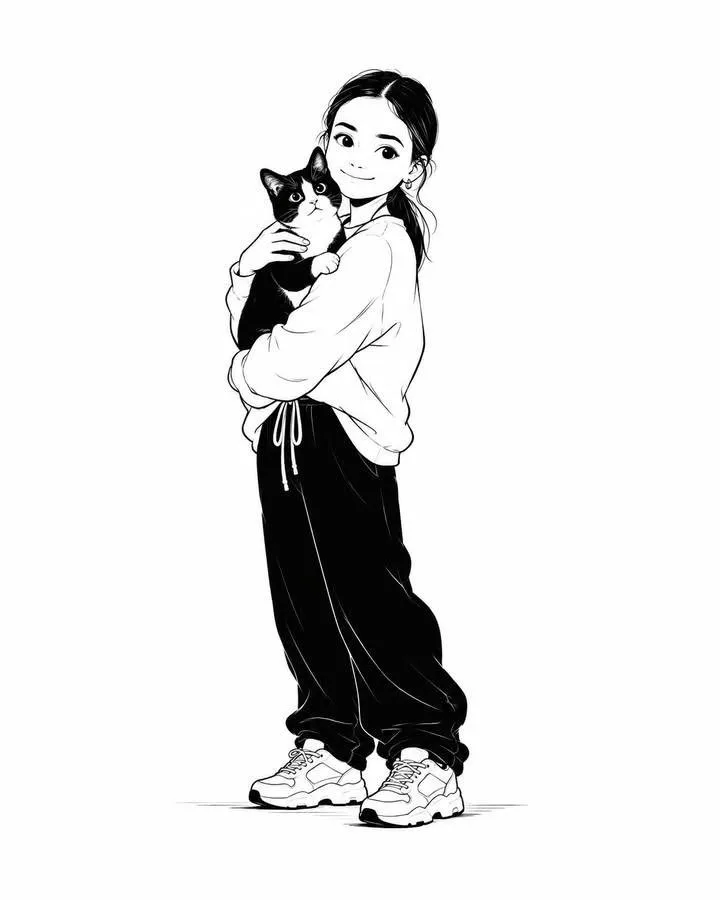 Minimalist black and white editorial illustration — After