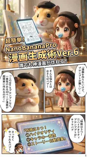 Nanobanana long manga masterpiece