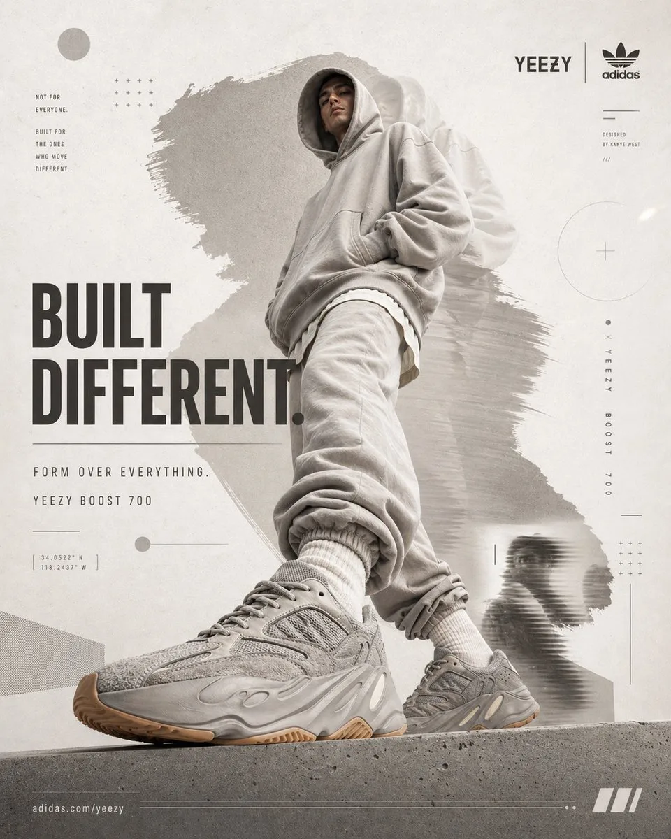 Minimal yeezy street collage — Sonra