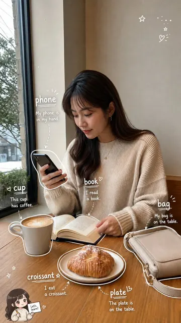 Learn words via pictures in journal