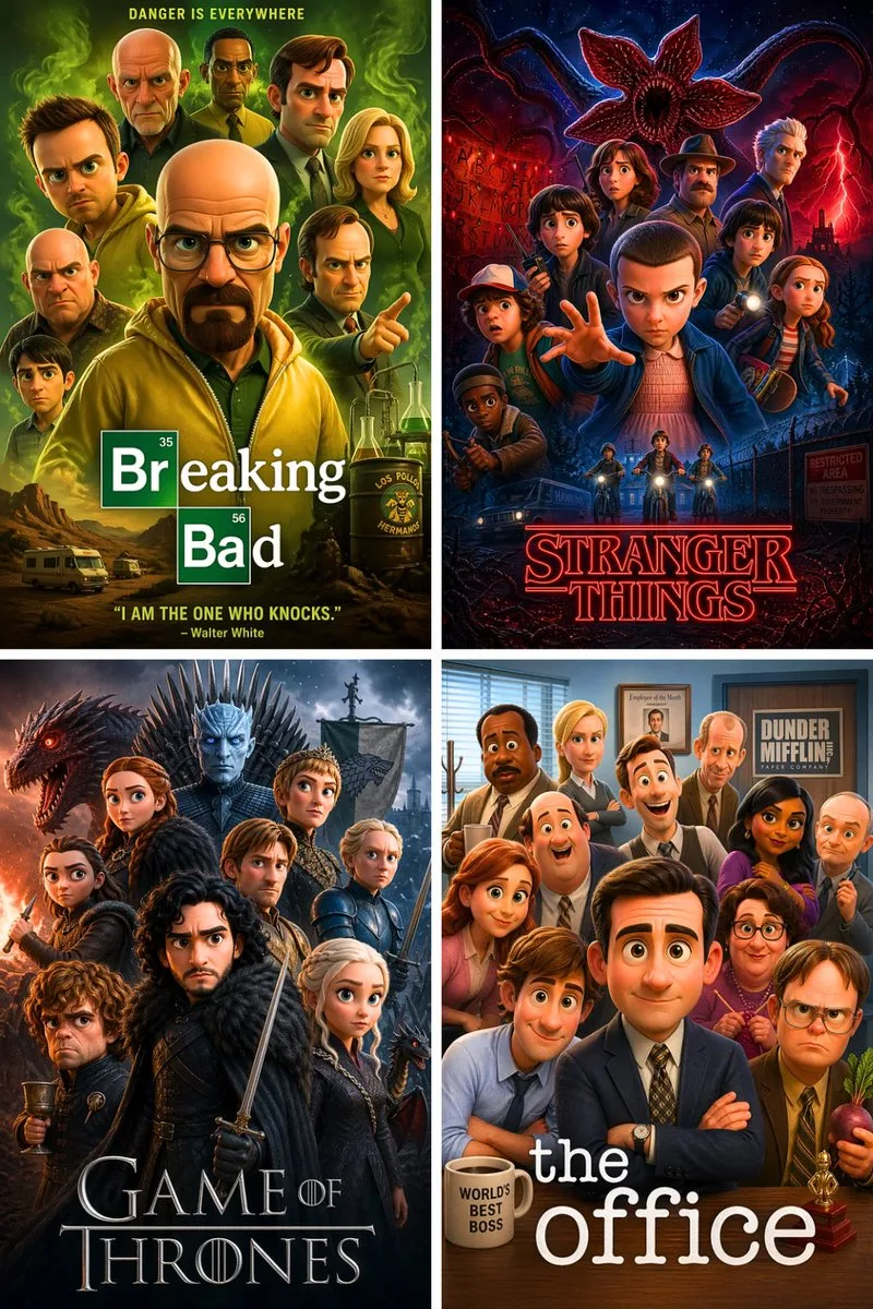 Pixar 3d star movie poster — After