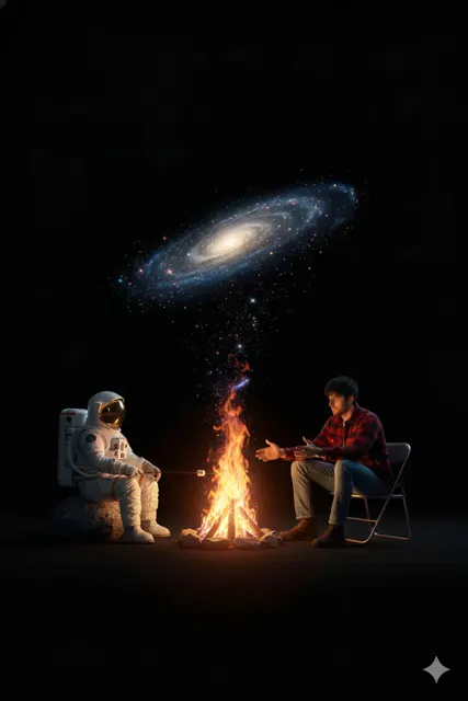 Campfire galaxy cosmic encounter