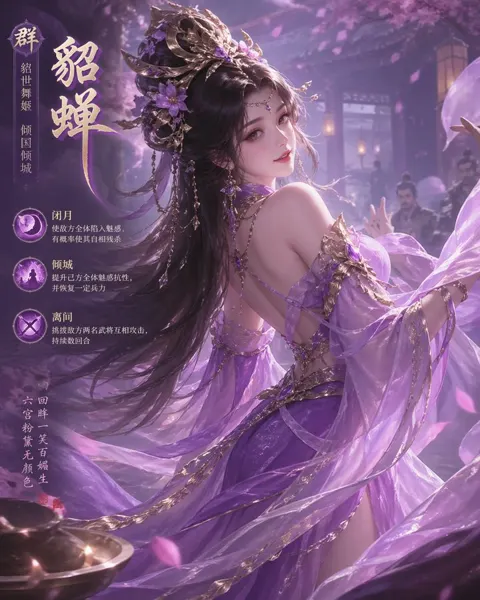 Three kingdoms diaochan portrait