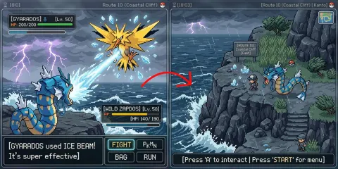 Pokemon following overworld