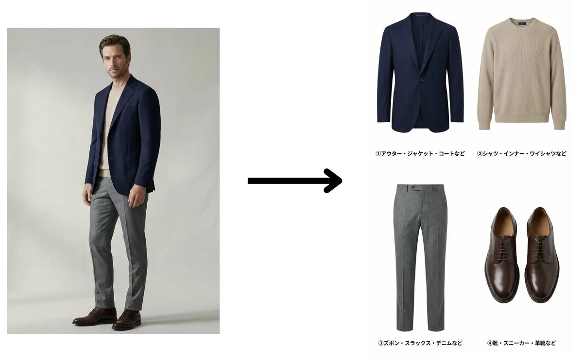 Ecommerce menswear extraction — Sonra