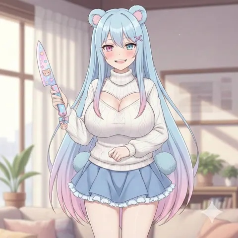 Deadly yandere with cake