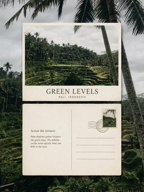 Scenery memo postcard travel poster