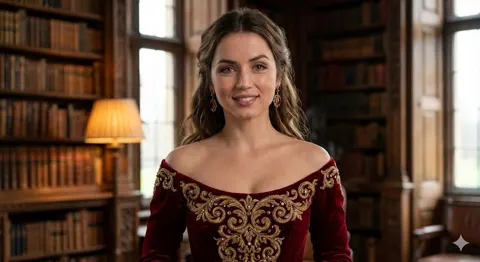 Ana de armas vintage royal style