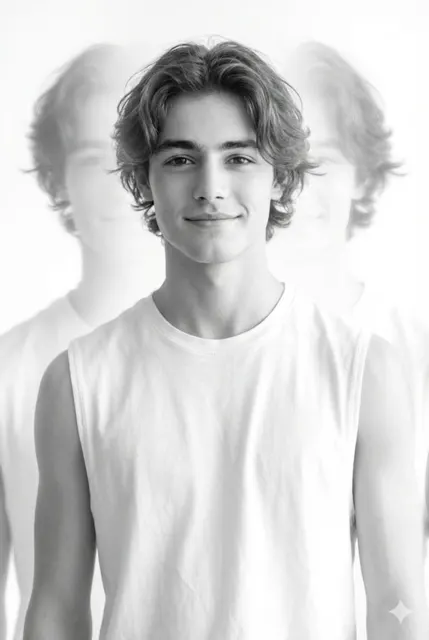 Dreamy multiple exposure youth