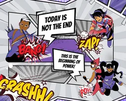 Dynamic vibrant comic style — After