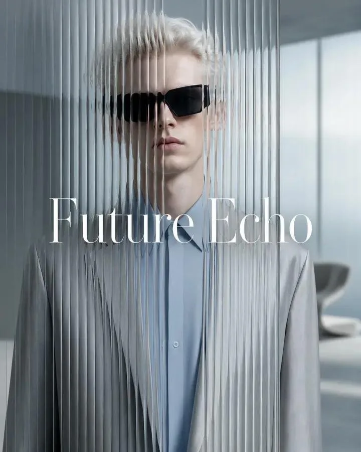 Minimalist luxury fashion corrugated glass editorial — Sonra