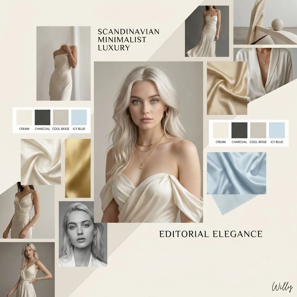 Luxury fashion mood board — Sonra