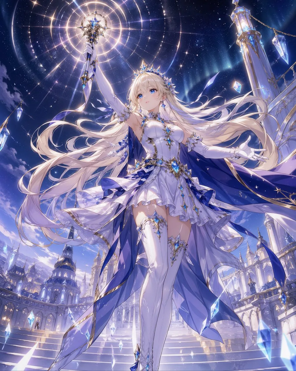 Stunning idol hero key art — Sonra