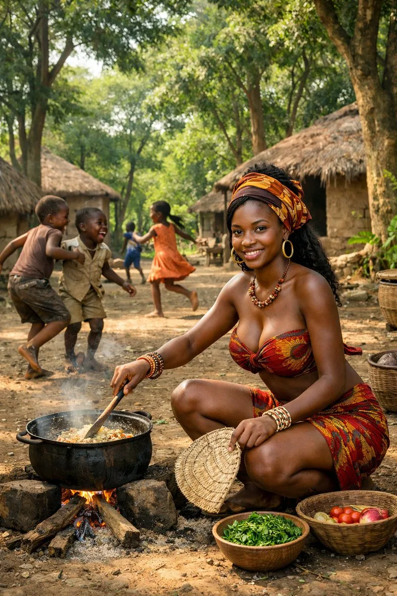 African woman cooking documentary — Sonra