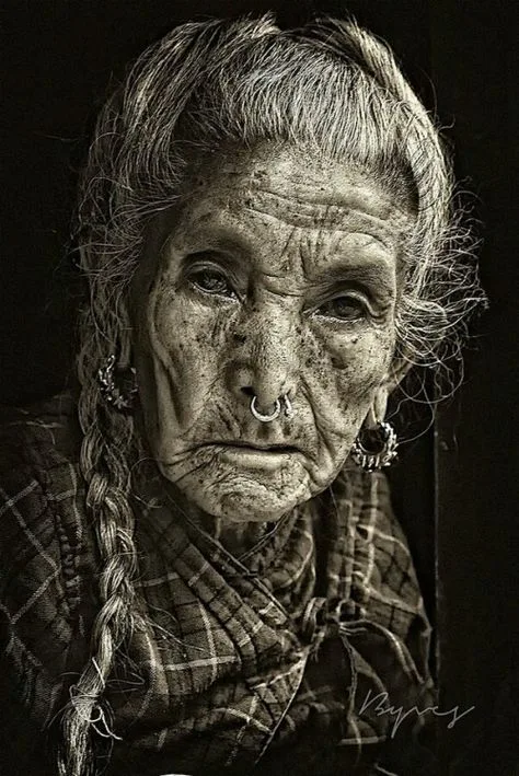 Captivating bw braided girl — After