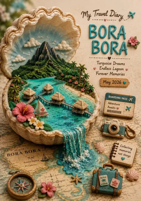 3d handcrafted clay diorama travel souvenir